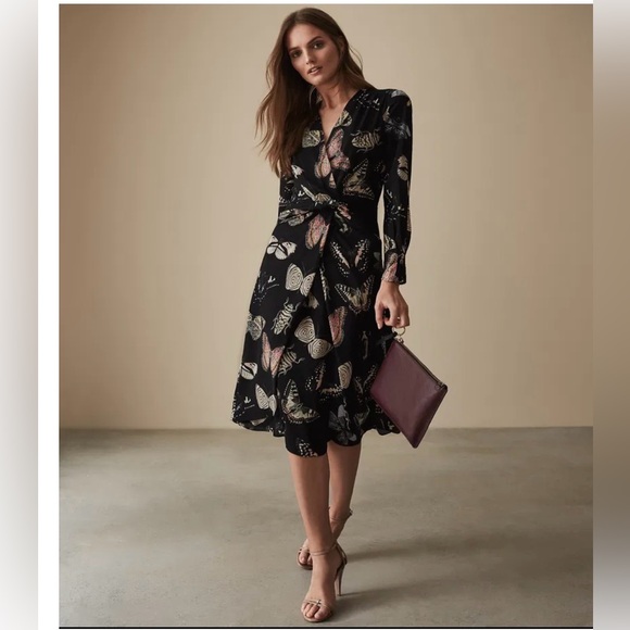 Reiss Dresses & Skirts - Reiss Lita Twist Front Butterfly Dress